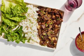 Sesame-Scallion Steak Lettuce Wraps