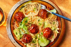 0524FEAT_SweetHeatHoisin-Serrano Meatballs and Rice Noodle Salad