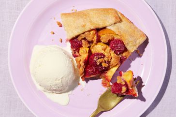 Raspberry-Peach-Galette