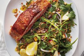 Seared Salmon with Israeli Couscous