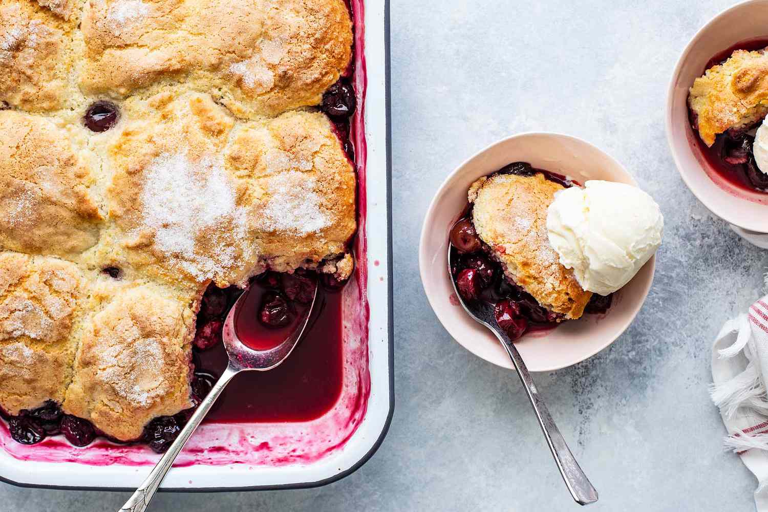 Easy Cherry Cobbler Recipe serve the cobbler