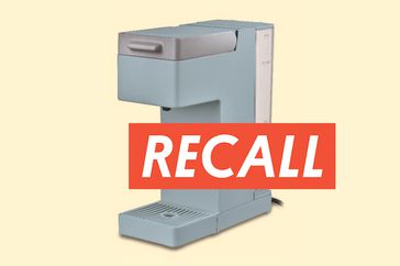 coffee maker with recall logo