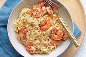 Angel Hair With Spicy Shrimp