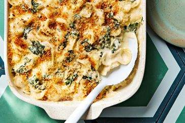 baked-pasta-recipes-artichoke-chard-pasta-and-cheese-recipe-0423FOO