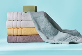 group of bath towels