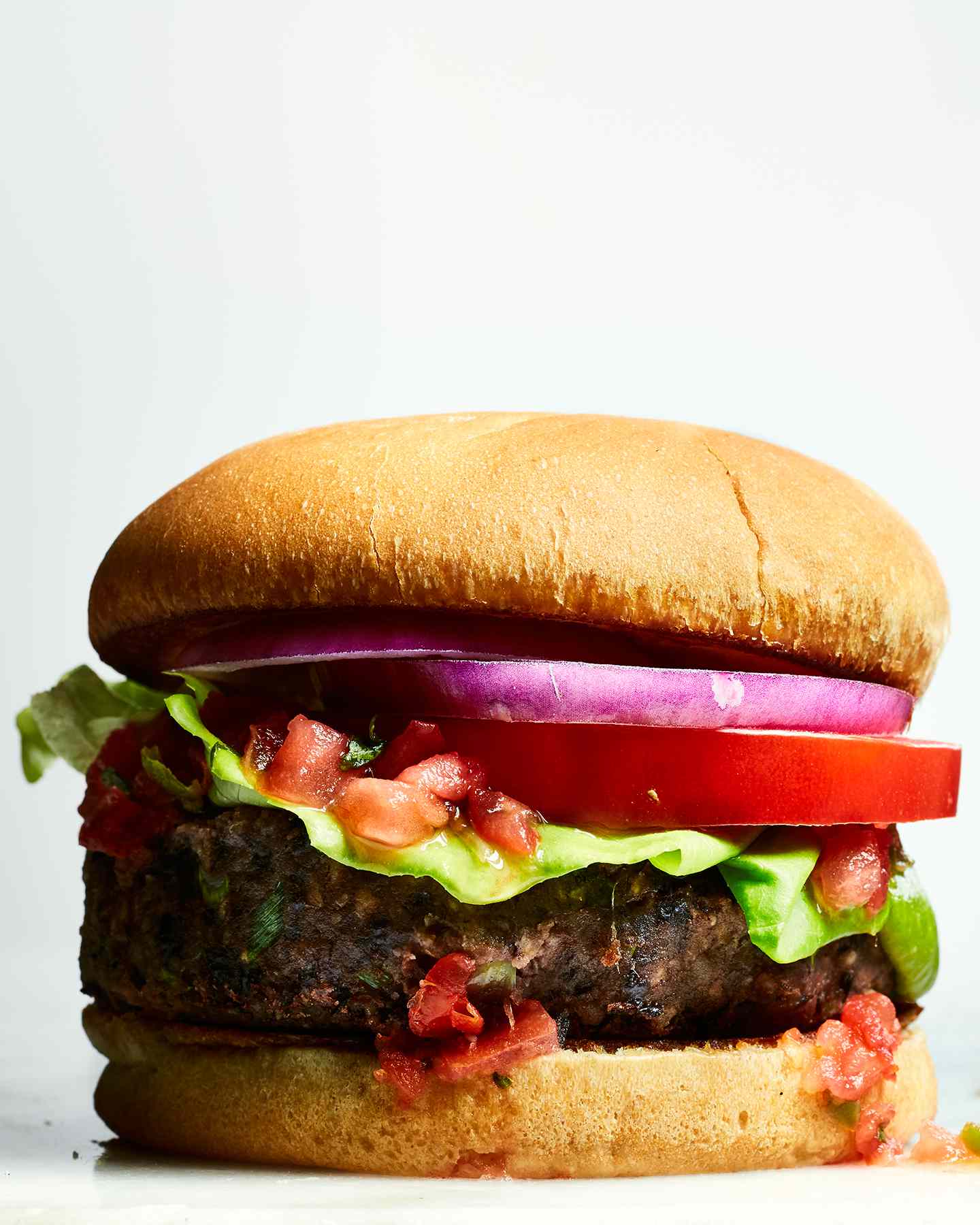 Black Bean-Oat Burger