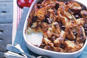 Croissant and Chocolate Bread Pudding