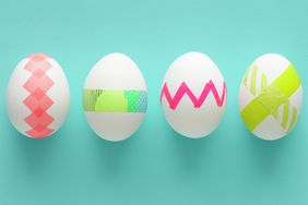 Easter egg ideas - easter egg decoration ideas (tape eggs)