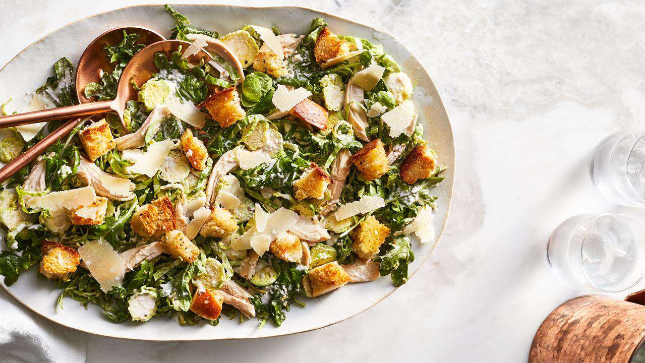 EXTRA SHARP: Baby Kale and Chicken Caesar Salad