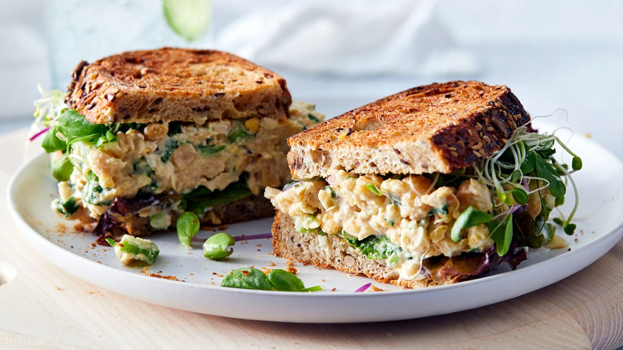 EXTRA SHARP: Chickpea Salad Sandwich