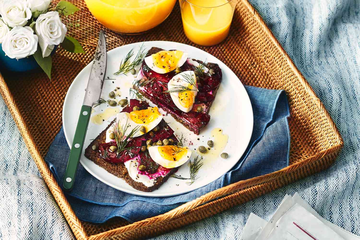 SmÃ¸rrebrÃ¸d With Yogurt, Beets, and Eggs