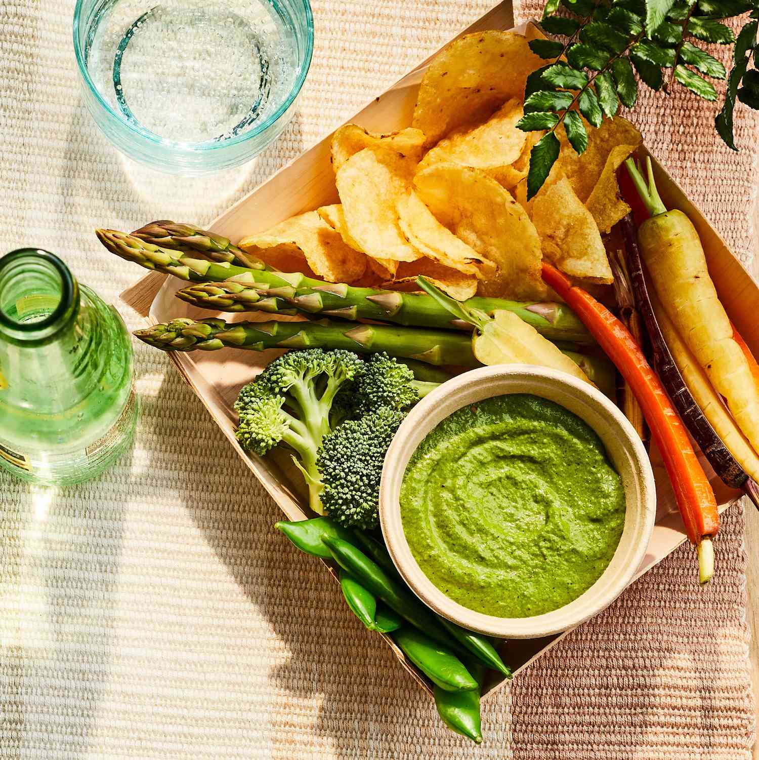 Though this recipe for glorious green dip is a hit with classic dippers, this would be a no-brainer drizzled over roasted or grilled chicken, fish, or layered into a roasted vegetable sandwich. 