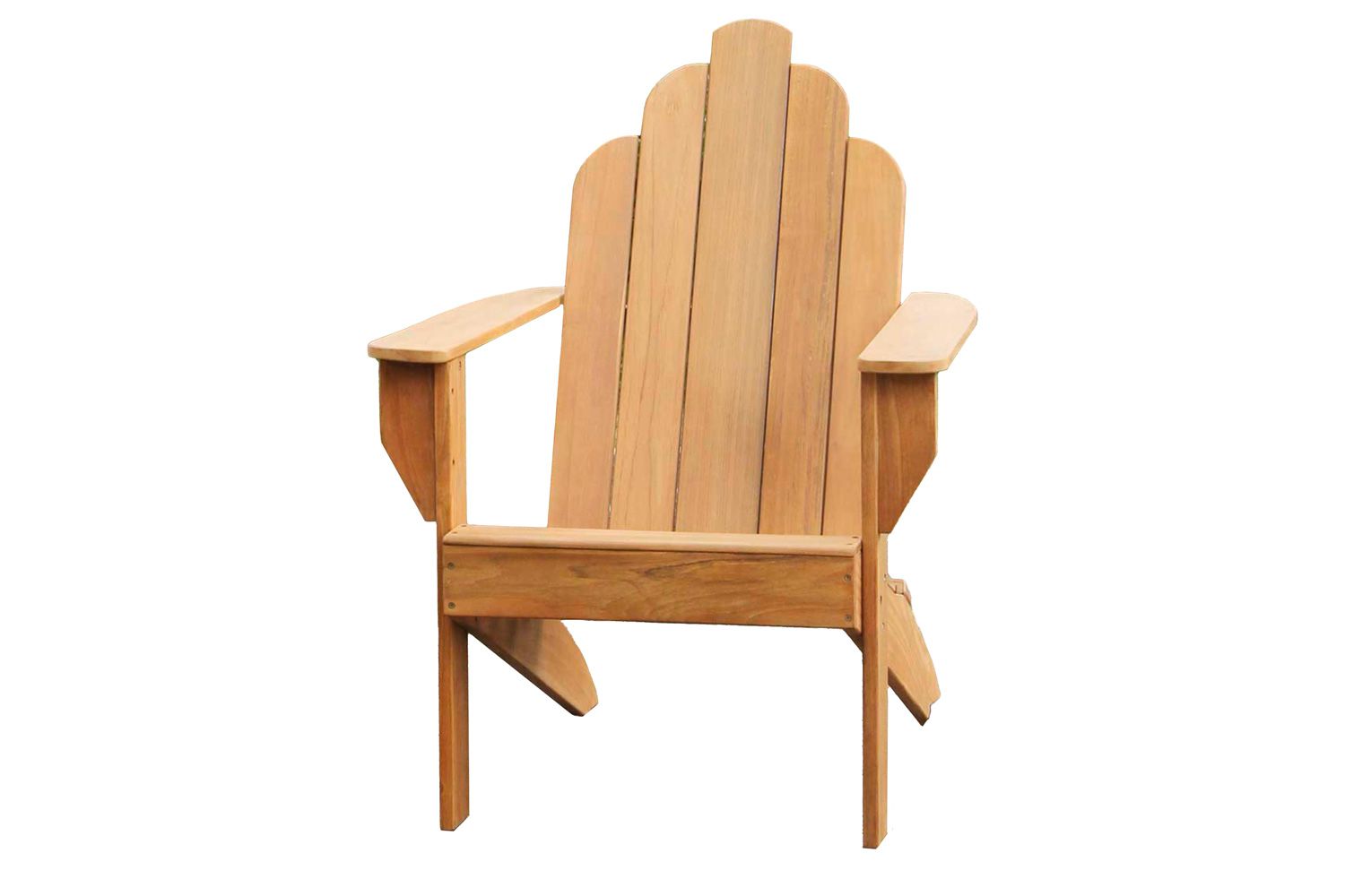 Grandin Road All-Natural Teak Adirondack Chair