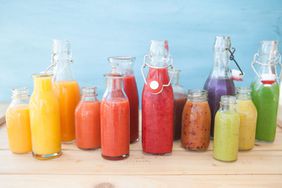 Variety of fresh healthy juices