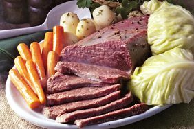 Corned beef on a plate