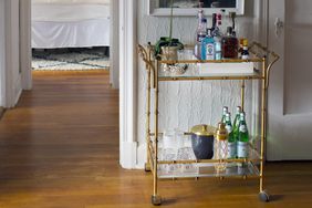 how-to-store-wine: bar cart