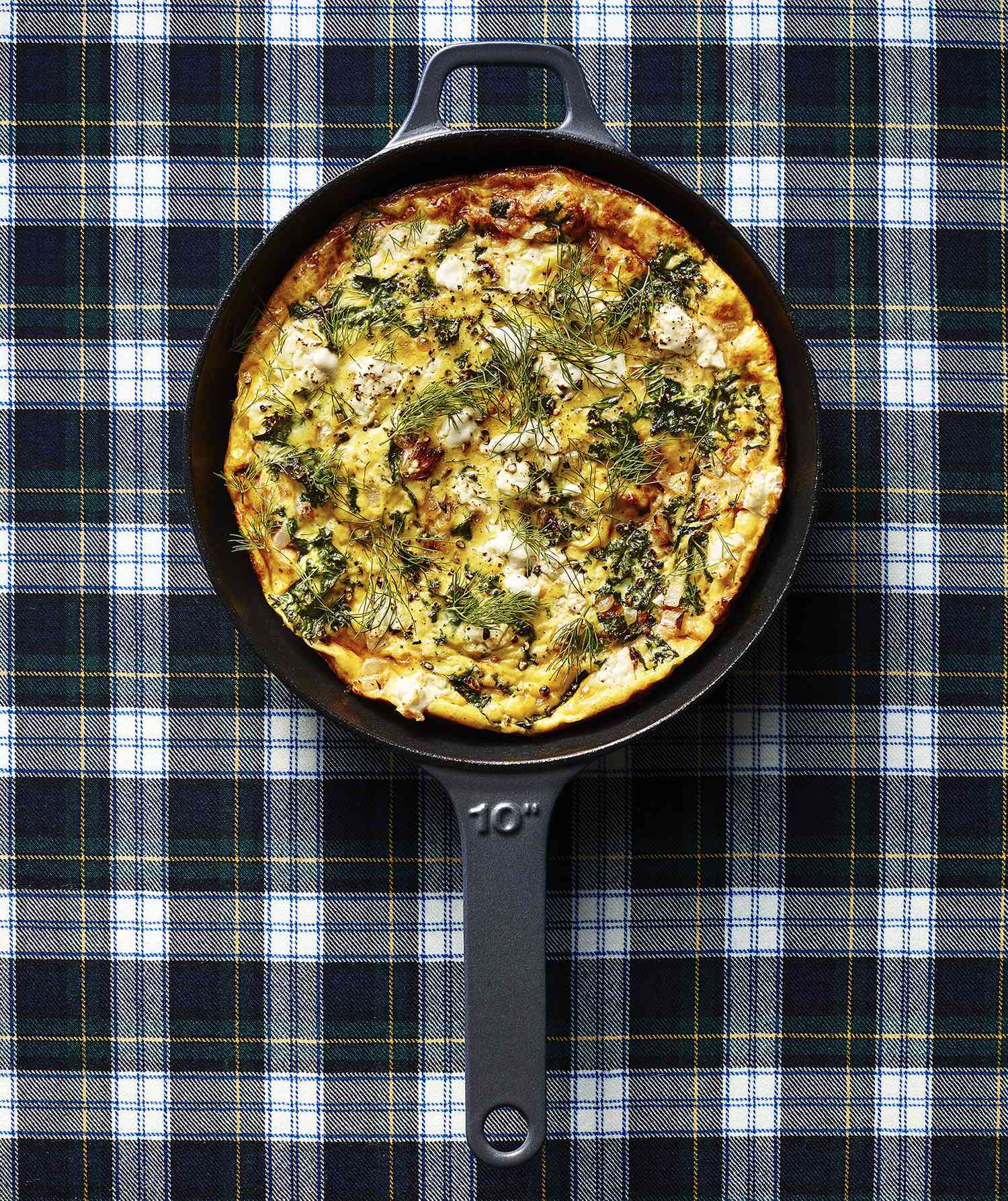 Kale and Goat Cheese Frittata