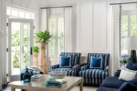 living room curtains with patterned trim