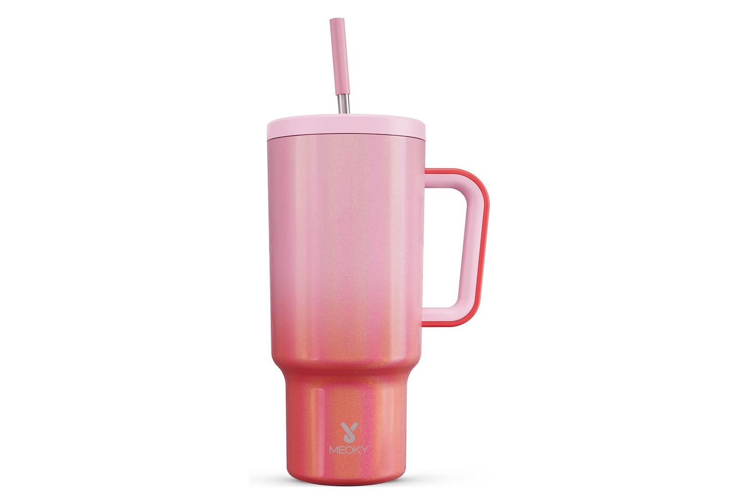 Meoky 40oz Tumbler with Handle, Leak-proof 