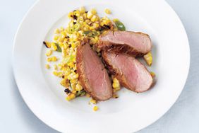 Brown Sugar-Glazed Pork and Grilled Corn