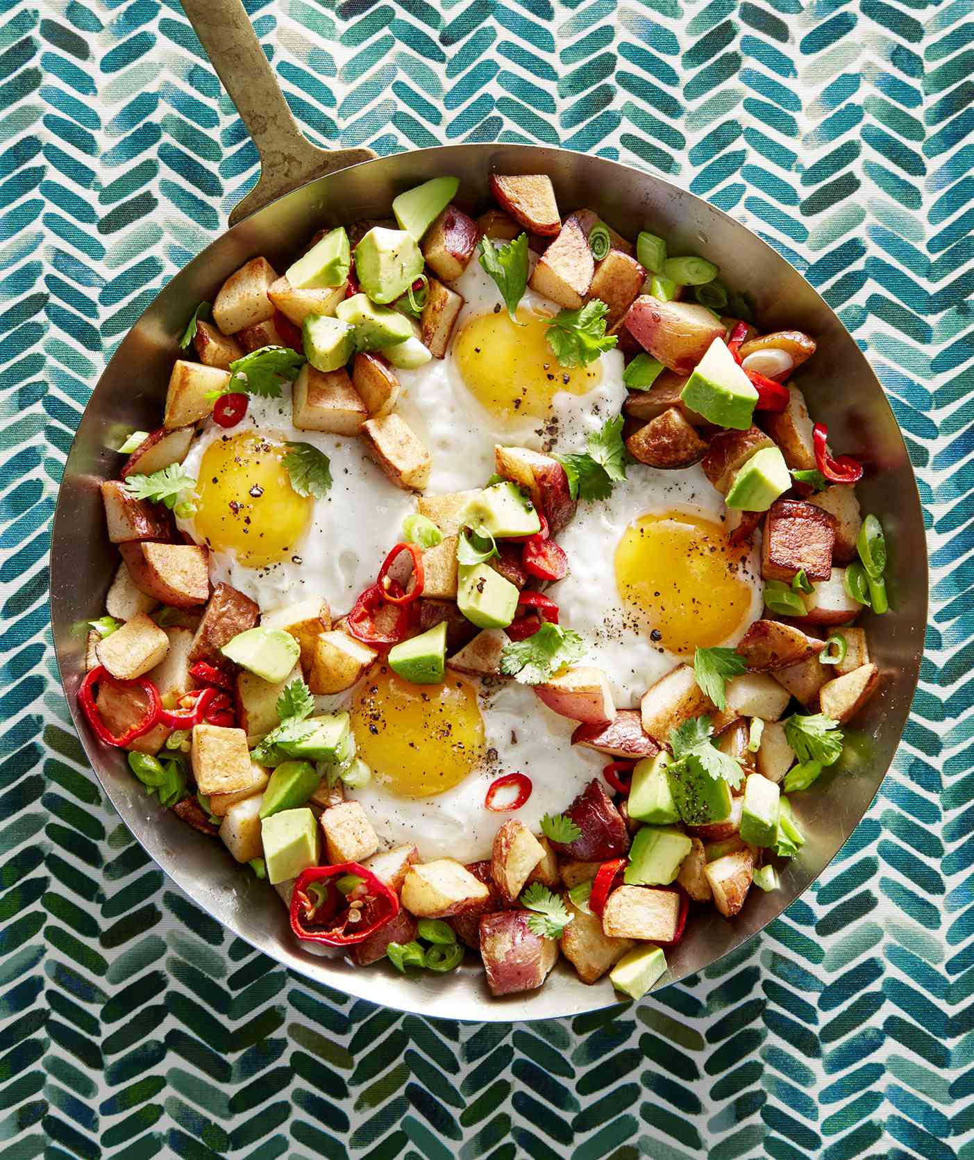 Potato, Egg, and Avocado Hash