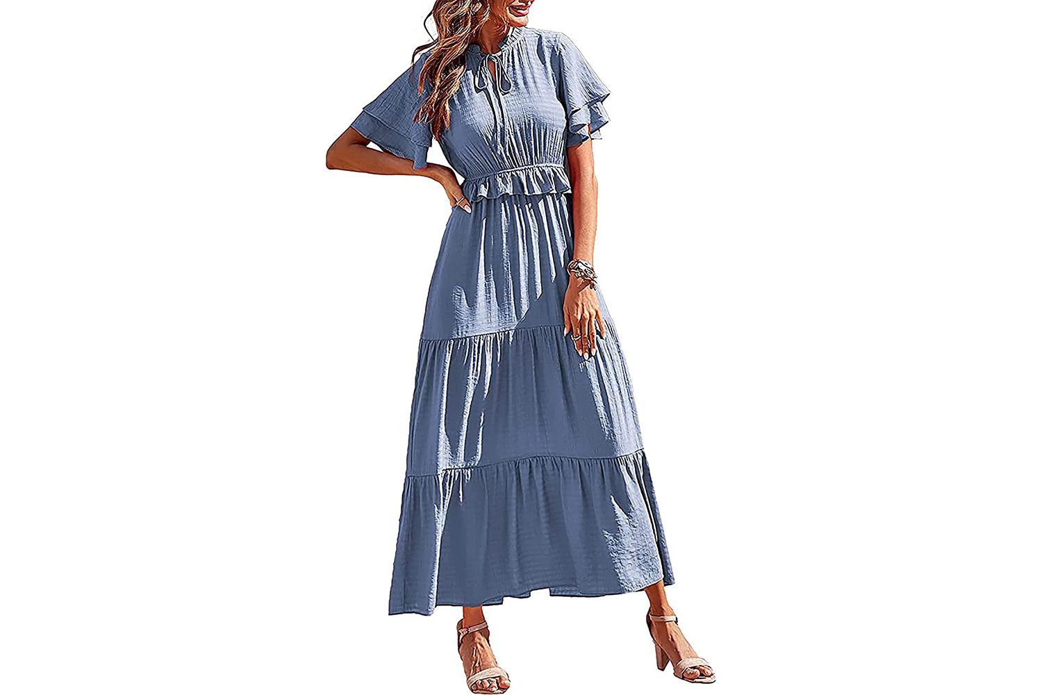 PRETTYGARDEN Womens Summer Boho Maxi Dress