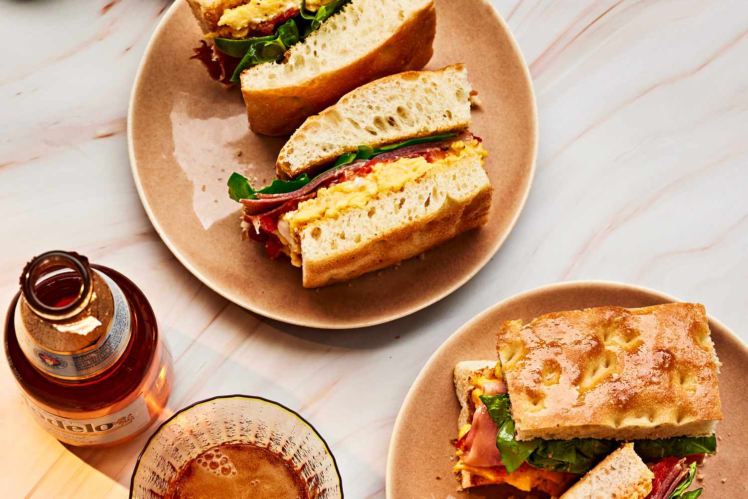 Focaccia Breakfast Sandwiches