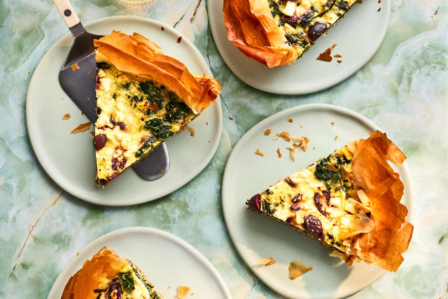 Olive And Feta Quiche