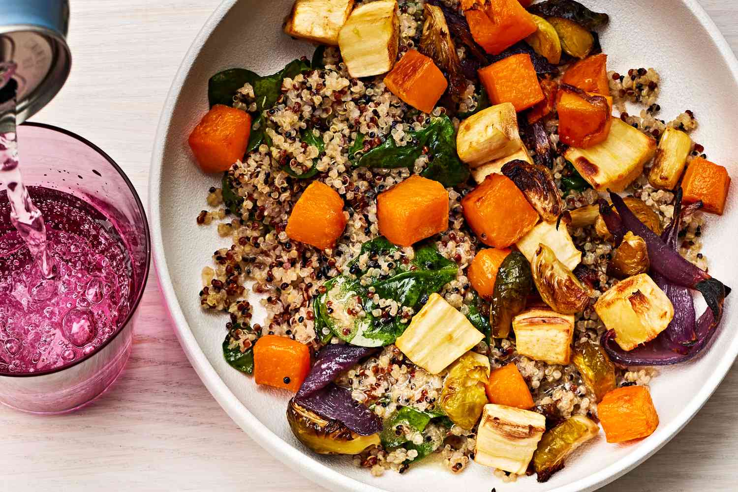 Roasted Root Veggie Quinoa Bowls