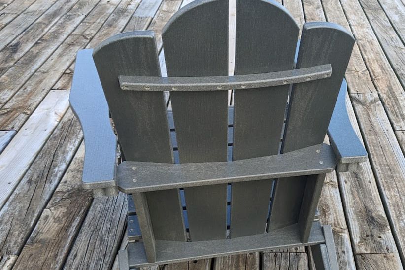 The back of the KINGYES Folding Adirondack Chair