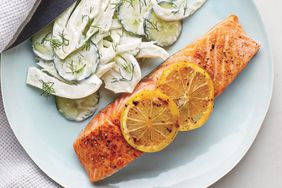 Salmon and cucumber salad recipe