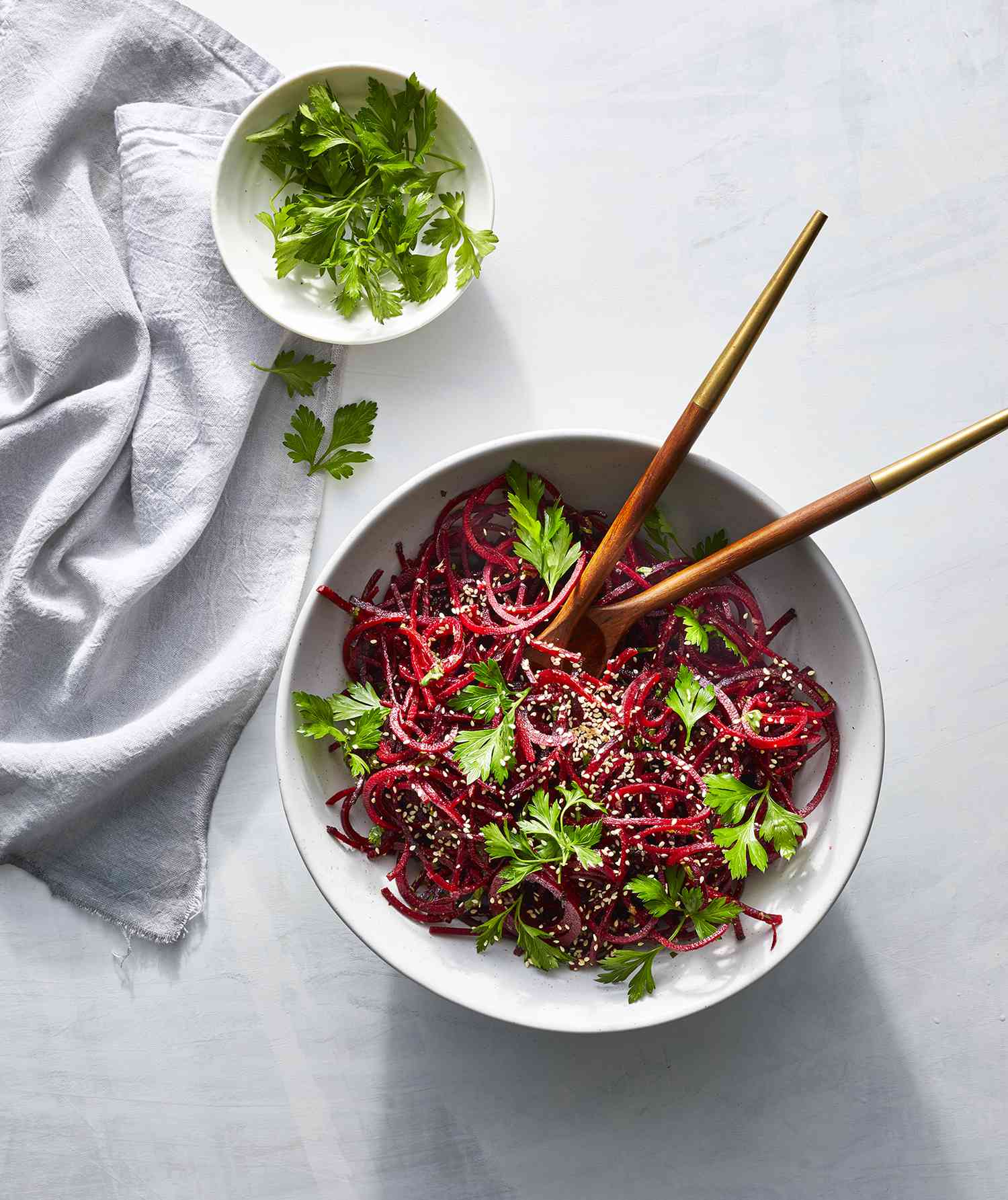 Spiralized Sesame Beet Salad