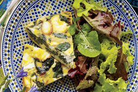 Spinach and Goat Cheese Frittata