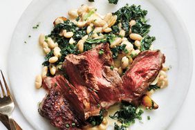 Pan-Roasted Steak with Creamed Kale