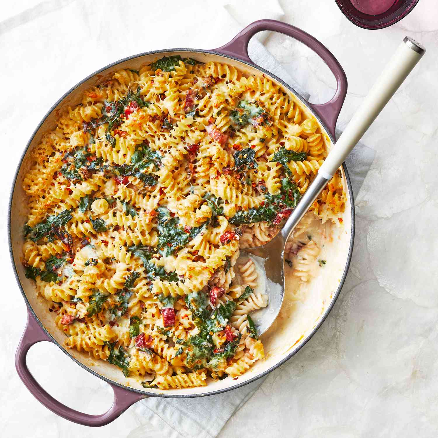 Swiss Chard Mac and Cheese