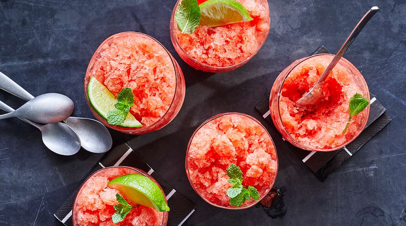 Watermelon Mojito Granita