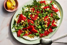 Watermelon Salad with Pickled Rind