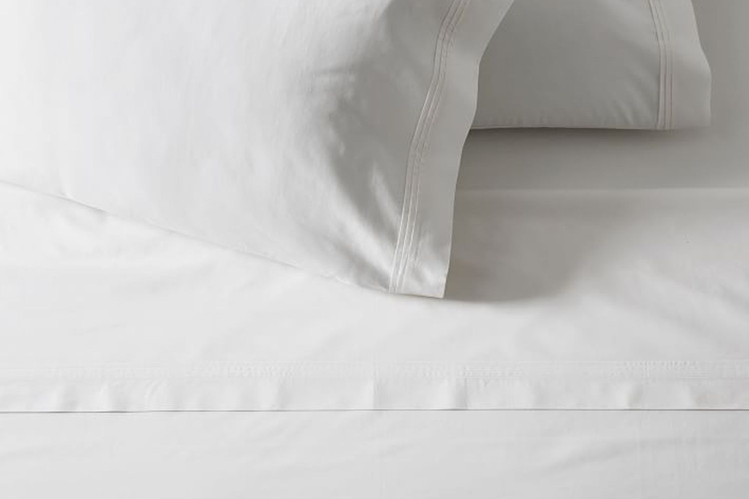 West Elm 400-Thread-Count Organic Percale Pleated Edge Sheet Set