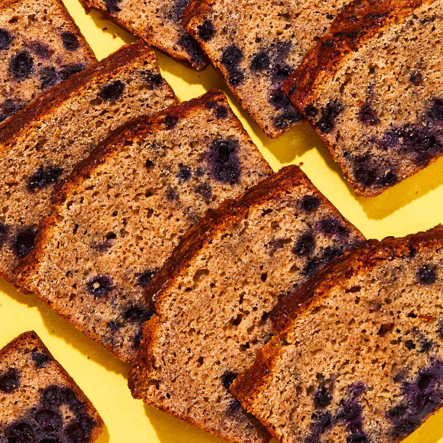 Wild Blueberry and Chai Bread cut into slices