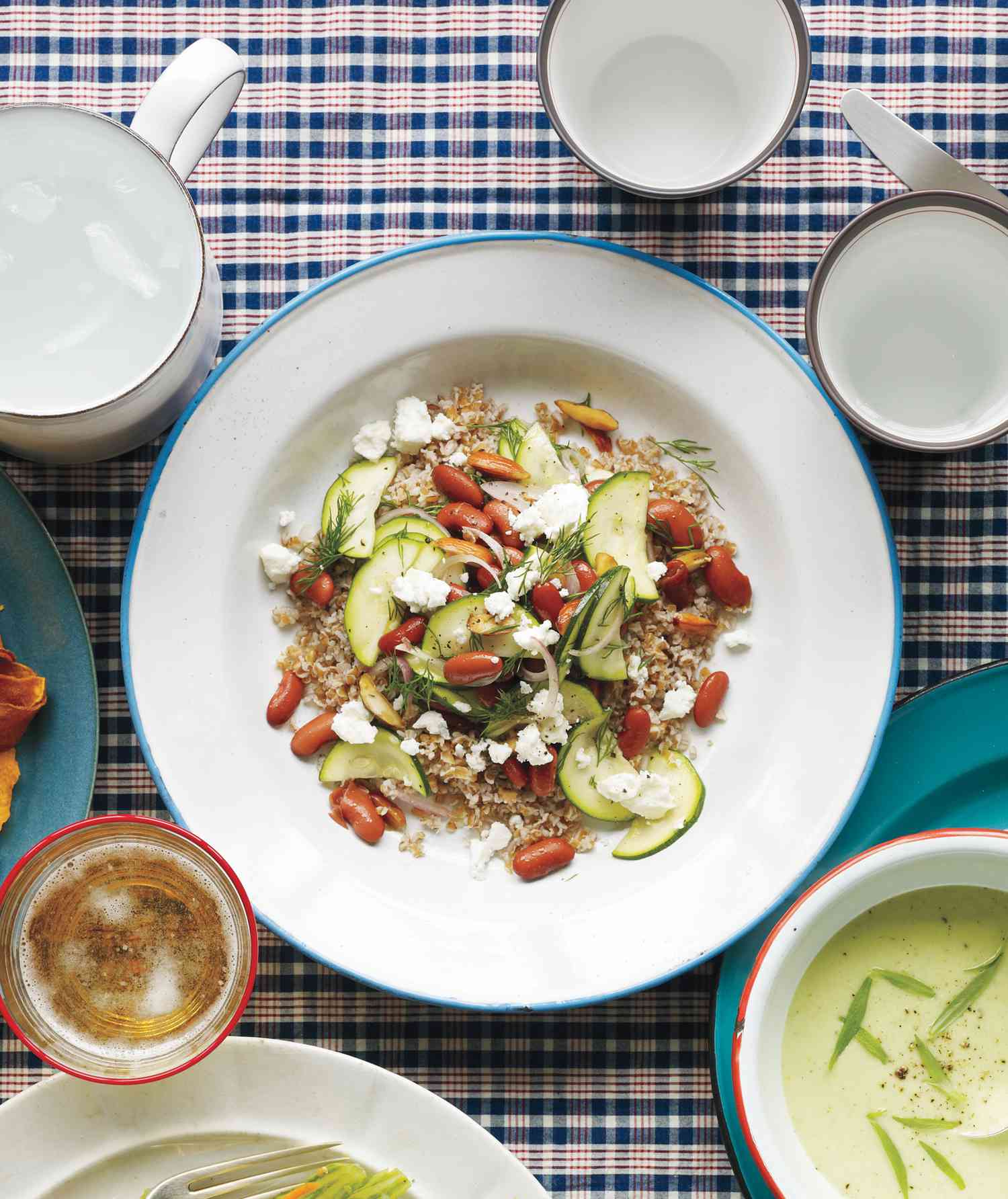 Zucchini and Bean Salad With Bulgur