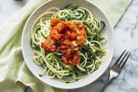 Fresh Zoodles with tomato sauce