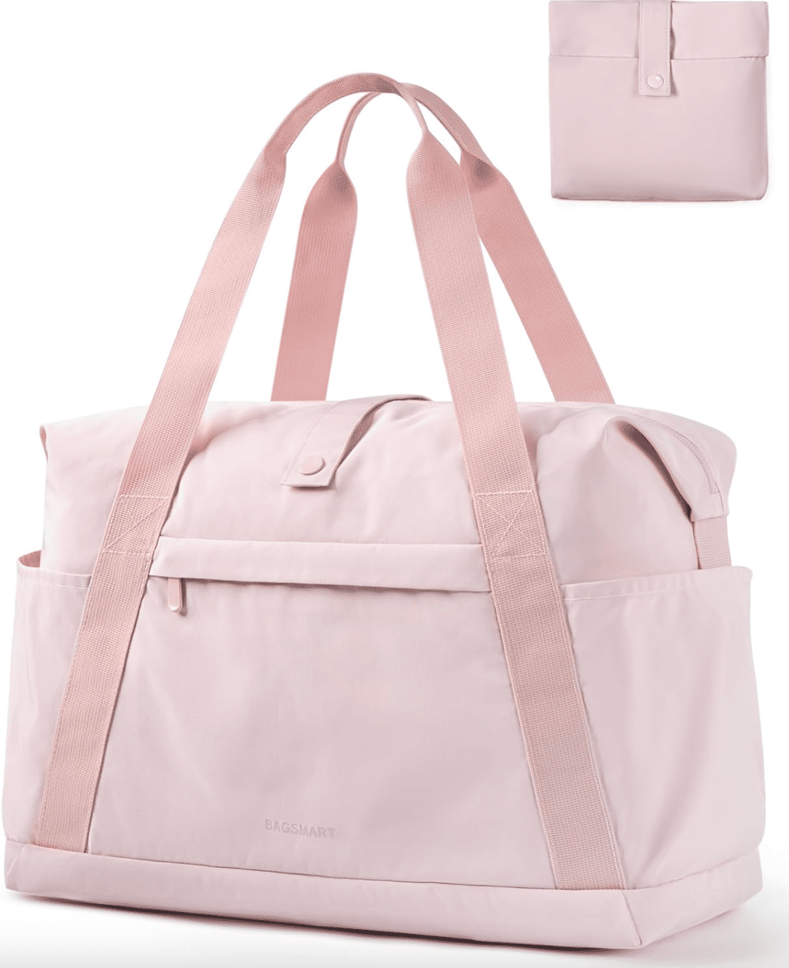 a pink travel bag