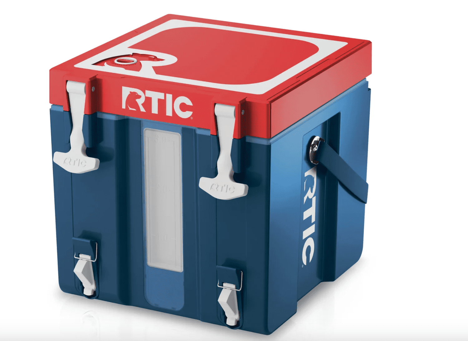 red white and blue cooler